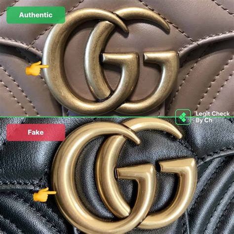 gucci gg marmont fake vs real|Gucci GG Marmont scam.